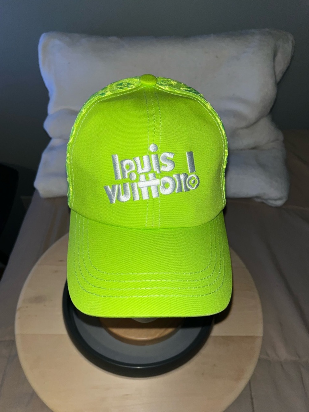 Louis Vuitton Hat Everyday LV Embroidered Green Mesh Monogram Cap VIRGIL ABLOH - Picture 5 of 8